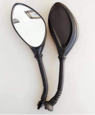 HSJ00086 Model Rearview Mirror Compatible with Honda Yamaha Suzuki Motorcycles Universal Fit Side Mirror