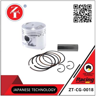 CG125 Motorbike Piston Assembly Plug 56.5mm Bore 15mm Piston Pin