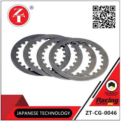 CG125 Clutch Friction Plates 4 Piece Steel Set Surface Treatmented