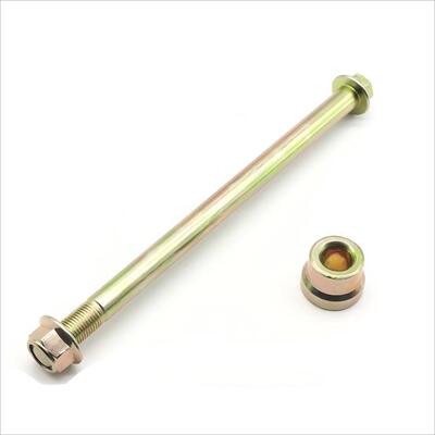 The front axle of the CG125 motorcycle is a key component that connects the front wheel to the front fork