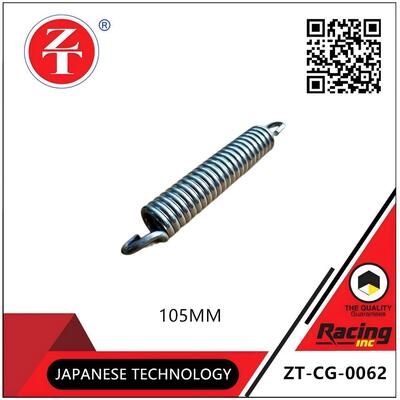 CG125 main frame spring large tension spring 105mm thickened manganese steel main stand return spring