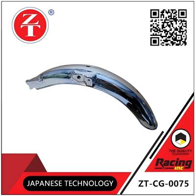 CG125 rear mudguard, glossy chrome curved water deflector, compatible with 125 pushrod engine rear wheel mudguard