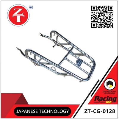 CG125 Motorcycle Rear Rack Glossy Chrome Cargo Rack For 125 Top Bar Motorcycle