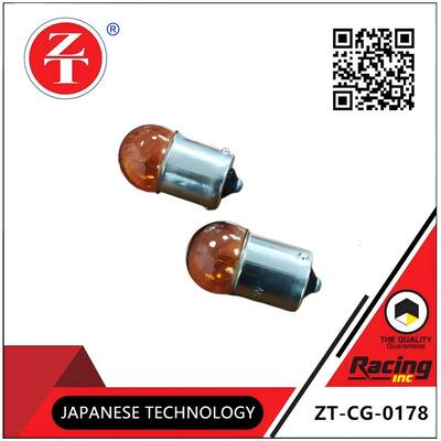 CG125 Motorcycle Light Amber Bulb 12V 10W/12V 11W Impact Resistance