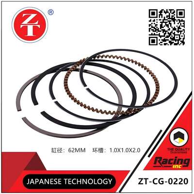 CG125 Motorcycle Piston Ring Set With Multiple Cylinder Diameter For Rod Jacking Engine