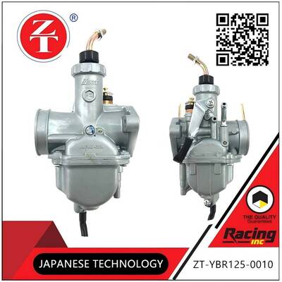YBR125 Motorcycle Carburetor Dual Style Fuel Control Unit Aluminum Alloy Body