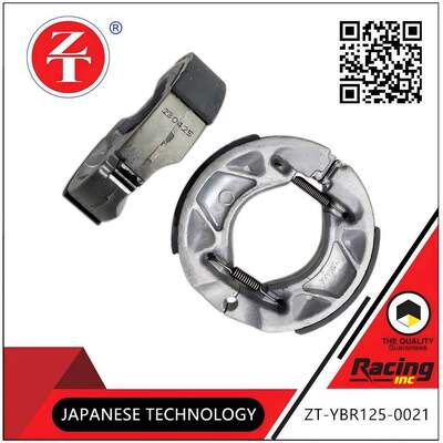 Rustproof YBR125 Motorcycle Drum Brake Leather Ceramic Composite  Friction Plate