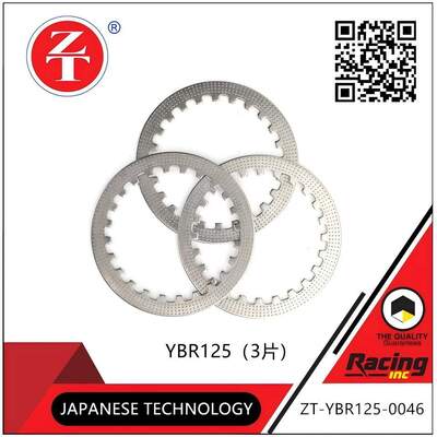 YBR125 Motorcycle Clutch Plate Iron 3 Pieces Stainless Steel Anti Slip