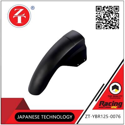 YBR125 motorcycle fender middle section matte black ABS mud retaining connection parts
