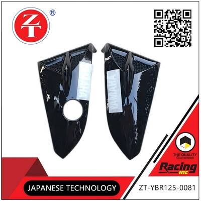 YBR125 Motorcycle Body Parts Fuel Tank Guard Plate Black ABS Scratch Resistant