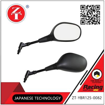 ABS Plastic YBR125 Motorcycle Rearview Mirror High Definition Anti Glare Anti Scratch
