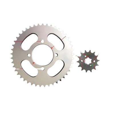 YBR125 Motorcycle Transmission Chain 428H Three Piece Set Motorcycle Chain Kit