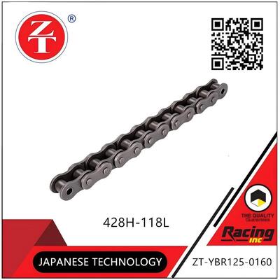 YBR125 Motorcycle Transmission Chain 428H-118L Thick Roller Chain