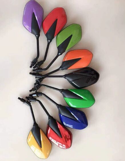 HSJ00091 Model Rearview Mirror Compatible with Honda Yamaha Suzuki Motorcycles - Universal Fit Side Mirror