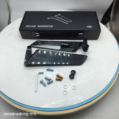 Universal fit carbon fiber style motorcycle rearview mirror for all models