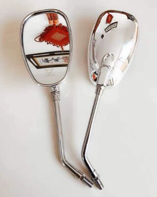 HSJ00068 Model Rearview Mirror Compatible with Honda Yamaha Suzuki Motorcycles - Universal Fit Side Mirror