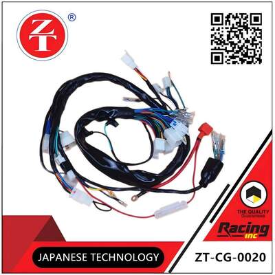 Wear Resistant CG125 Motorcycle Electrical Parts Electrical Harness Assembly PVC Insulation