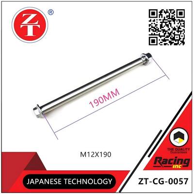 The front axle of the CG125 motorcycle is a key component that connects the front wheel to the front fork