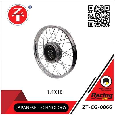 CG125 front wheel assembly 1.4×18 inch rim hub spoke set