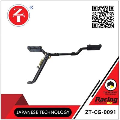 CG125 Motorcycle Body Parts Crossbar Assembly Black Metal Passenger Footrest Bracket