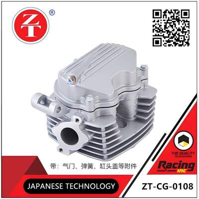 CG125 Motorcycle Cylinder Head Assembly With Valve Spring And Cylinder Head Cover