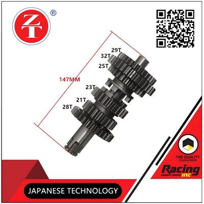 CG125 motorcycle gearbox sub-shaft multi-gear shaft is adapted to the 125 jacking rod machine gearbox components