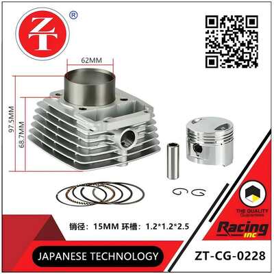 CG125 motorcycle cylinder assembly with cylinder block piston ring multi cylinder diameter suitable rod jacking machine