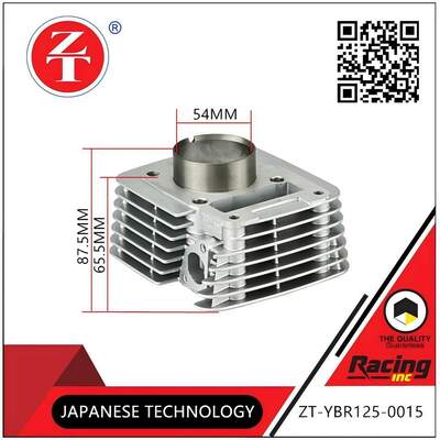 YBR125 Motorcycle Cylinder 54MM Cylnder Diameter Aluminum Alloy