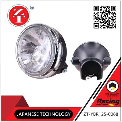 Anti Rust YBR125 Motorcycle Headlight Assembly PC Lampcover High Transparency