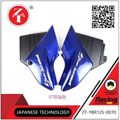 YBR125 Motorcycle Side Cover Blue ABS Side Cover Decorative Suit High Gloss Painted