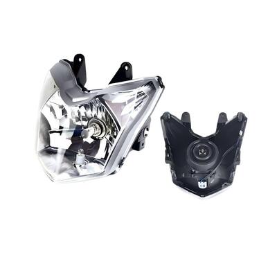 YBR125 Motorcycle Headlight Assembly Dual Light Source High Concentration
