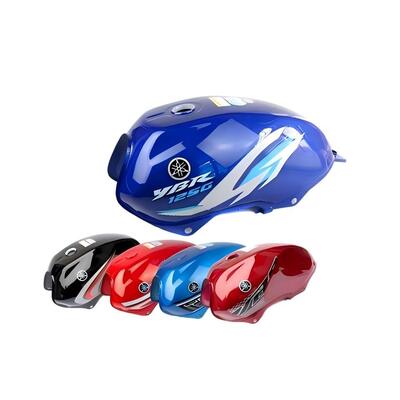 YBR125 serbatoio di carburante per motociclette, pezzi originali di fabbrica per il deposito di carburante multicolore