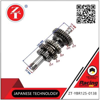 YBR125 motorcycle transmission sub-shaft assembly multi-gear power output gear shaft