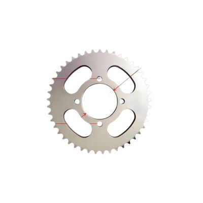 YBR125 Motorcycle Chains And Sprockets With Center Hole 64MM