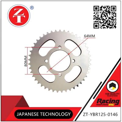 YBR125 Motorcycle Chains And Sprockets With Center Hole 64MM
